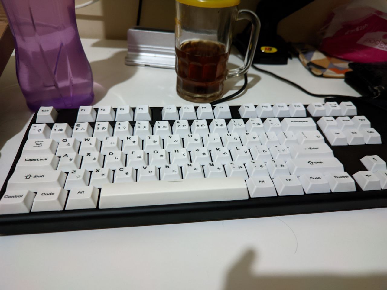 After installing keyboard
